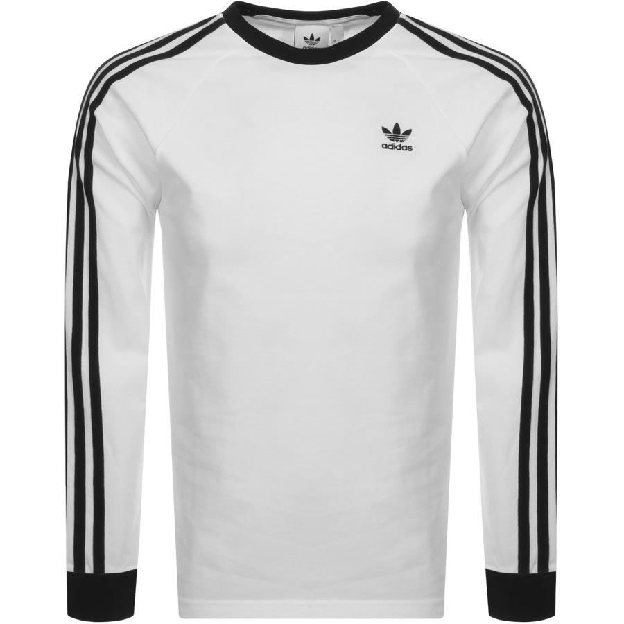 Alternative Image for Productadidas Originals Long Sleeve T Shirt White1